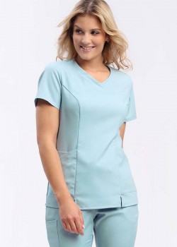 Pieguļoša medicīniskā blūze sievietēm Komfort Stretch (BL 62-O)