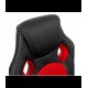 Офисный стул VANGALOO 2720-2, черный / красный (2200496486328)