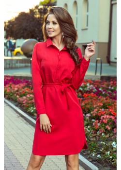 NUMOCO CAMILLE kreklkleita ar kabatām - sarkana (284-1)