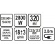 Tvaika gludeklis 2800W, 320ml (68115)