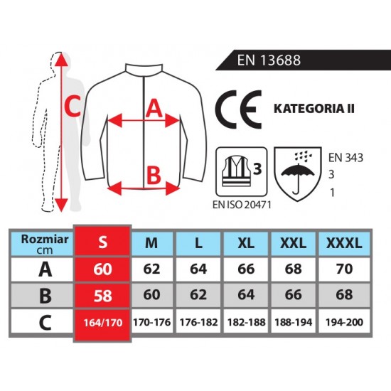 Atstarojoša siltināta jaka "parka"  (BH80K4)