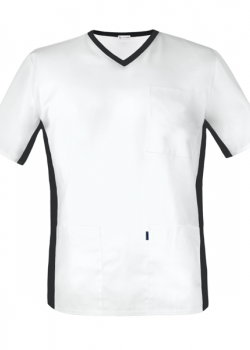 Vīriešu medicīnisks krekls ar elastīgu joslu sānos (MBE1-B)