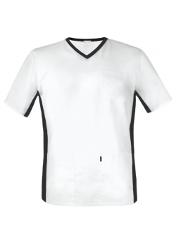 Vīriešu medicīnisks krekls ar elastīgu joslu sānos (MBE1-B)