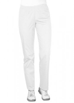 Sieviešu medicīniskās bikses ar elastīgu jostasvietu, baltas (SC4-B) Sieviešu medicīniskās bikses ar elastīgu jostasvietu, baltas (SC4-B)