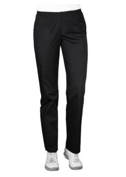 Sieviešu medicīniskās bikses ar elastīgu jostasvietu, melnas (SC4-C)