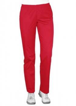Sieviešu medicīniskās bikses ar elastīgu jostasvietu, sarkanas (SC4-Cz) Sieviešu medicīniskās bikses ar elastīgu jostasvietu, sarkanas (SC4-Cz)