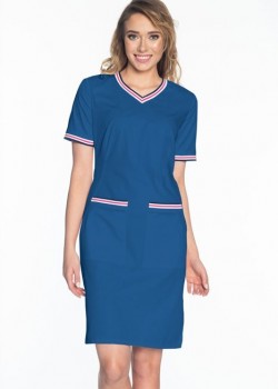 Medicīniskā kleita Soft Stretch sievietēm, zila krāsa (SKE5-N2)