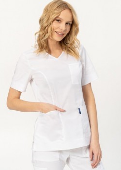 Medicīniskā blūze, balta (BE6-B) 