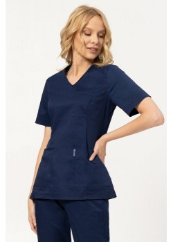 Medicīnas blūze, tumši zila (BE6-G4)