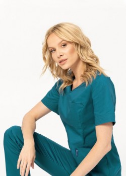 Medicīnas blūze, zaļa (BE6-M4)