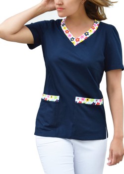 Sieviešu medicīniskā blūze, 100% kokvilna (BD4-G)