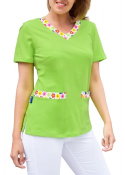 Sieviešu medicīniskā blūze, 100% kokvilna (BD4-L)