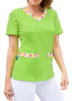 Sieviešu medicīniskā blūze, 100% kokvilna (BD4-L)