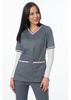 Medicīnas blūze, pelēka (BE5-S2)