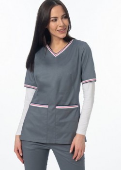 Medicīnas blūze, pelēka (BE5-S2)