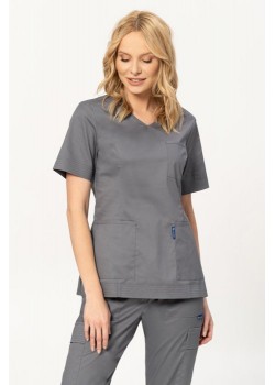 Medicīnas blūze, pelēka (BE6-S)
