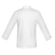 White long sleeve women's chef's blouse with black buttons (MG21RD-BCZ)