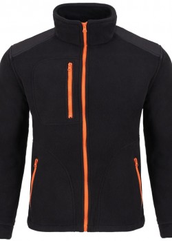 Medicīniskais flīsa džemperis (FLRA340-BK-OR)