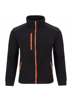 Medicīniskais flīsa džemperis (FLRA340-BK-OR)