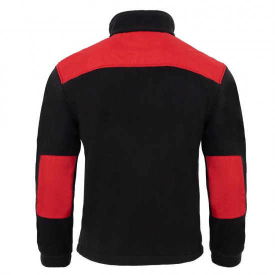 Medical fleece sweatshirt (FLRA340-BK-RD)