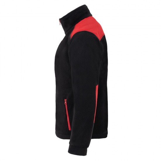 Medical fleece sweatshirt (FLRA340-BK-RD)