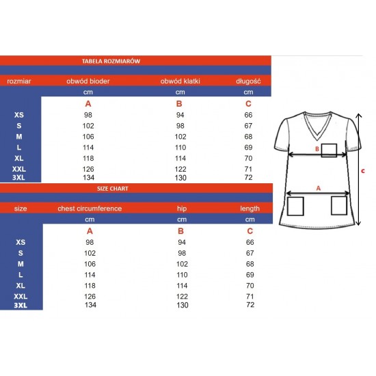 Medical blouse, premium (M130-CZEKO)