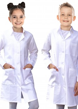 Bērnu medicīniskais halāts ar pogām (M33-B) Bērnu medicīniskais halāts ar pogām (M33-B)