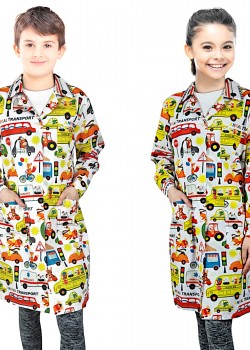 Bērnu medicīniskais halāts ar pogām (M33-W-3) Bērnu medicīniskais halāts ar pogām (M33-W-3)