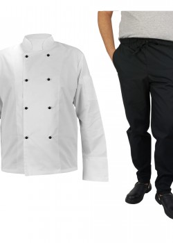 Pavāra komplekts - krekls un bikses (MG11RD-B|M11-CZ) Pavāra komplekts - krekls un bikses (MG11RD-B|M11-CZ)