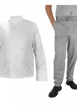 Pavāra komplekts - krekls un bikses (MG11RD-BB|M11-PP) Pavāra komplekts - krekls un bikses (MG11RD-BB|M11-PP)