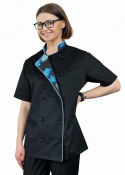 Pavāra blūze ar īsām piedurknēm sievietēm (MG24RK-CZ-W1)