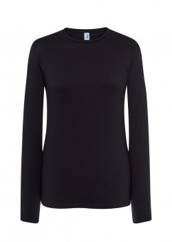 Sieviešu medicīniskais T-krekls ar garām piedurknēm (TSRL-CMF-LS-BK-M)