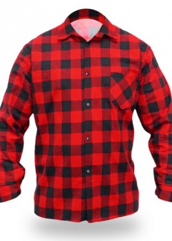 Flaneļa krekls sarkans, 100% kokvilna (BH51F1)