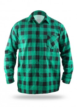 Flaneļa krekls zaļš, 100% kokvilna (BH51F4)