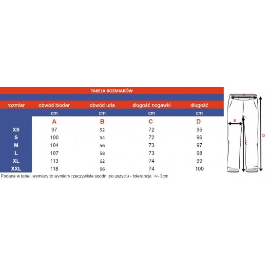 Medicīniskās elastīgās bikses Regular Fit