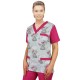 Medicīniskā blūze - rakstaina CLINIC BLOOM W1 S izmērs