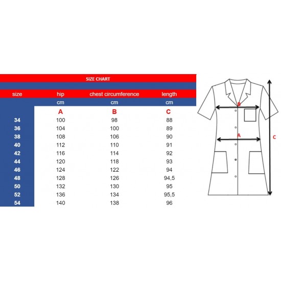 Medicīniskā kleita 100% kokvilnas raksts W10 (1063) 34.izm