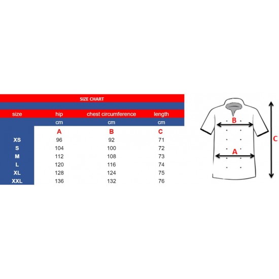Sieviešu šefpavāra blūze baltām piedurknēm ar īsām piedurknēm W5 (1222) XL izmērs Sieviešu šefpavāra blūze baltām piedurknēm ar īsām piedurknēm W5 (1222) XL izmērs