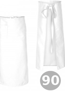 Priekšauts 90 cm balts Priekšauts 90 cm balts