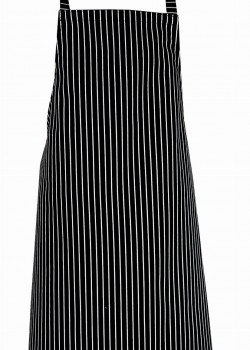 Priekšauts 90 melns ar baltām svītrām Priekšauts 90 melns ar baltām svītrām