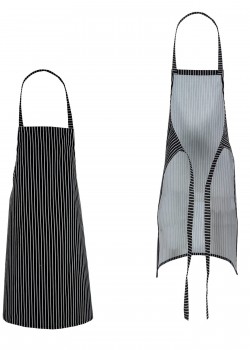 Priekšauts 90 melns ar baltām svītrām Priekšauts 90 melns ar baltām svītrām