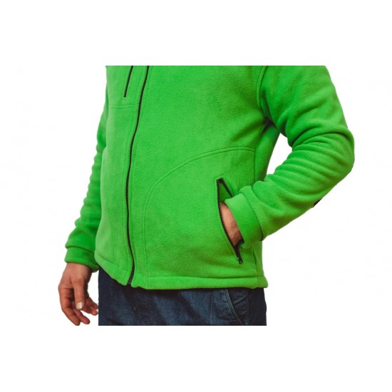 Medicīniskā flīsa kapuci zaļi ieliktņi melni r.XL