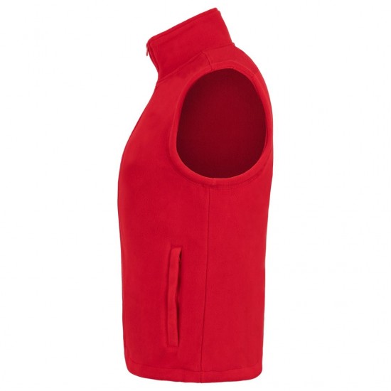 Medical fleece waistcoat Red