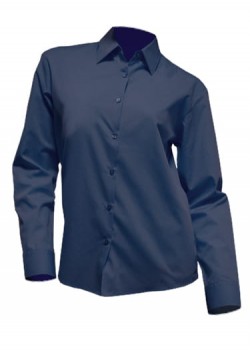 Sieviešu krekls ar garām piedurknēm SHLPOP NAVY Sieviešu krekls ar garām piedurknēm SHLPOP NAVY