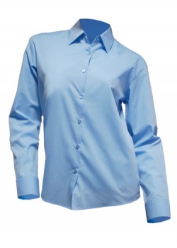 Sieviešu krekls ar garām piedurknēm SKY BLUE Sieviešu krekls ar garām piedurknēm SKY BLUE