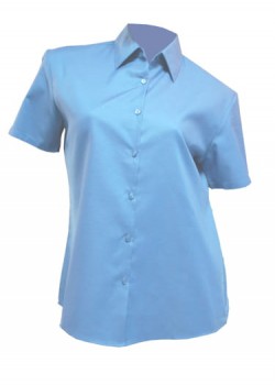 SHLPOPSS SKY BLUE sieviešu krekls ar īsām piedurknēm SHLPOPSS SKY BLUE sieviešu krekls ar īsām piedurknēm