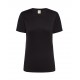 Ladies' T-shirt, sports cut, breathable material black