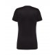 Ladies' T-shirt, sports cut, breathable material black