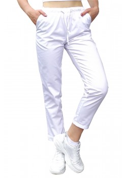 Medicīniskās bikses cigarešu baltas M izmērs