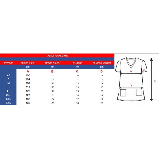 Medicīniskā blūze kokvilnas 100% tumši zilā rozā. XL